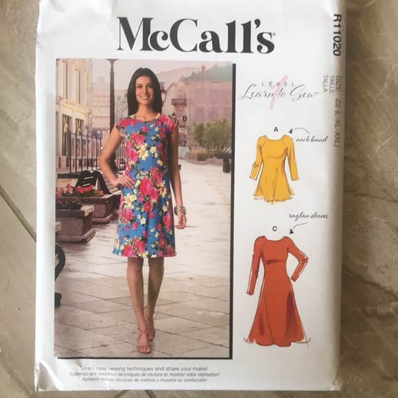 McCalls level learn to sew, home sewing Pattern - Picture 4 of 5